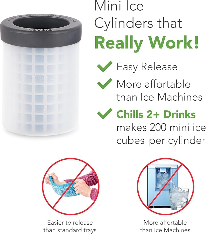 Tovolo Mini Ice Cylinder- Squeeze & Release- Set of 2 - Image 4