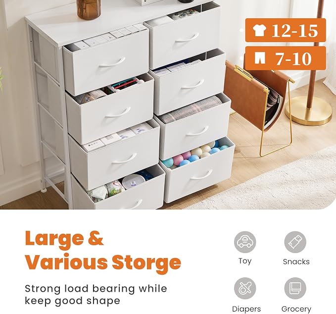 Sweetcrispy Dresser for Bedroom, Chest Organizer Unit - Image 4