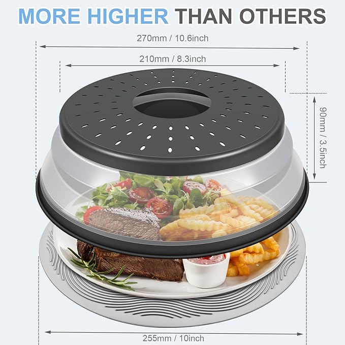 Pack 2, LekDrok Microwave Food Cover - Image 6