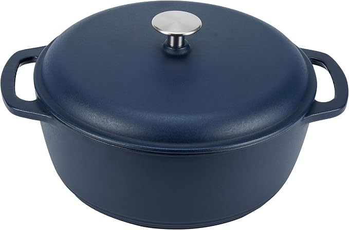 Amazon Basics Enameled Cast Iron Dutch Oven Pot by AmazonBasics