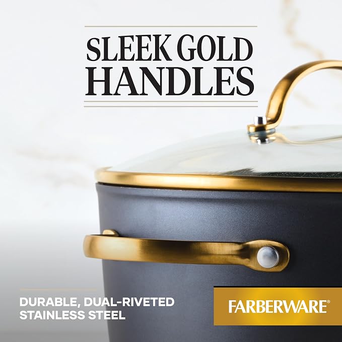 Farberware Forged Induction Ceramic Nonstick Cookware Stockpot - Image 5