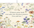 Inspirational Flower Language Dish Drying Mat 18x24 Inch, Microfiber Absorbent by Unknown