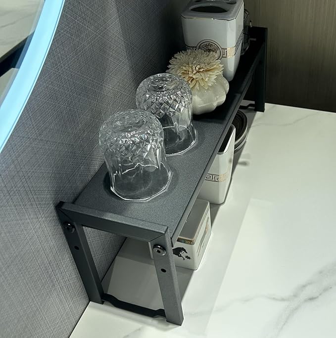 Expandable Cabinet Shelf Organizer 16-26" L Stackable Kitchen Counter Shelf - Image 5