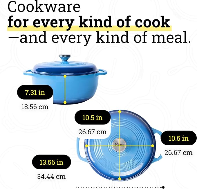 Lodge Essential Enamel Cast Iron Dutch Oven - Image 5