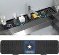 24" Splash Guard Plus Size Silicone Sink Faucet Drying Mat Handle Drip Catcher by BFONS