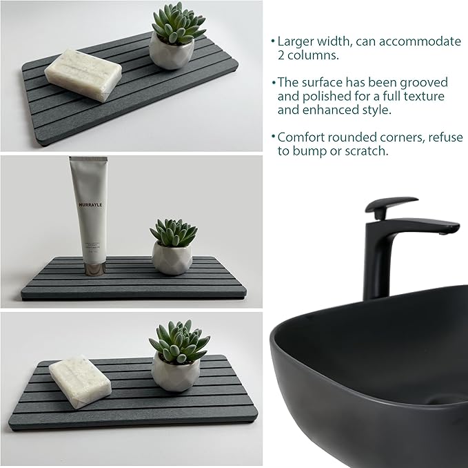 NiuYichee 2 PCS Water Absorbent diatomite Coasters, Stone Drying mat - Image 7