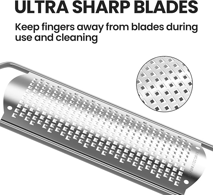 Cheese Grater, Lemon Zester, Fine Cheese Grater - Image 3