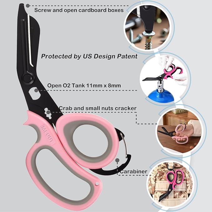 MEUUT 2 PCS All Purpose Scissor –7.5in Multi-Purpose Utility Scissors - Image 7