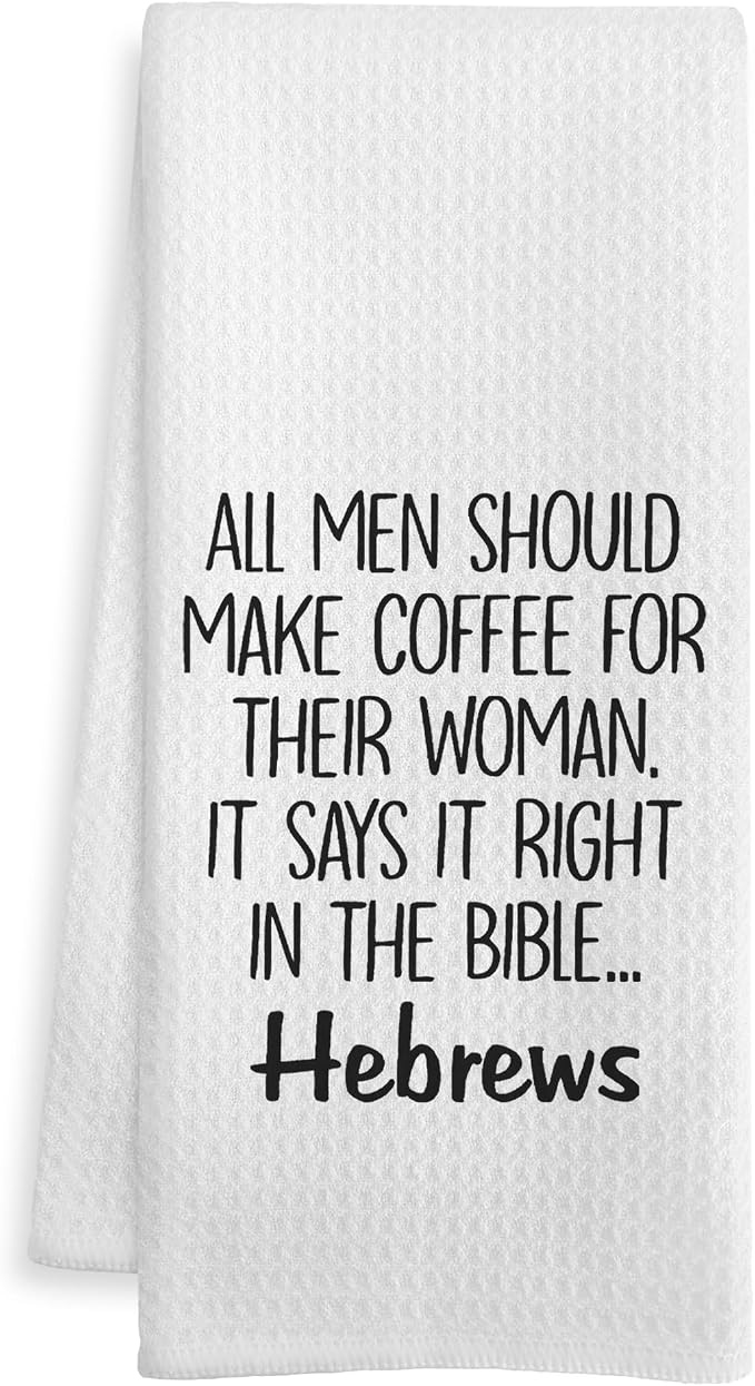 Funny Coffee Kitchen Towels, Coffee Gifts by Unknown