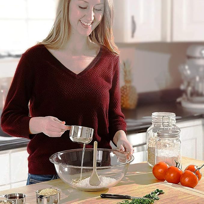 DOTINGHUX 8 Pcs Stainless Steel Measuring Cups Set, Kitchen Measuring Cup - Image 6