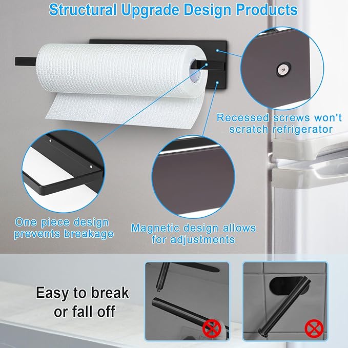 Paper Towel Holder, Magnetic Paper Towel Holder - Image 6