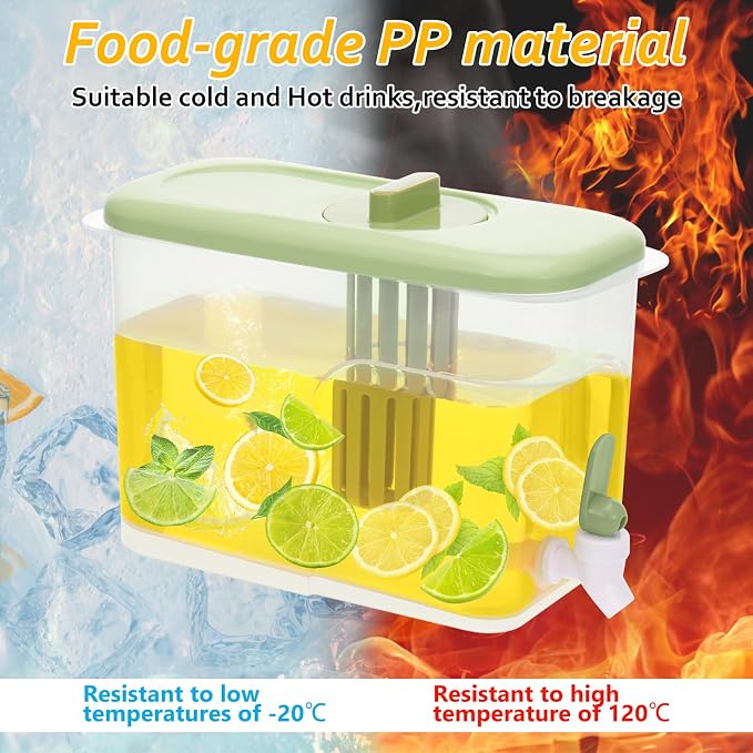 2 Pack Drink Dispenser for Fridge 1 Gallon Water Dispenser for Party Upgraded - Image 5