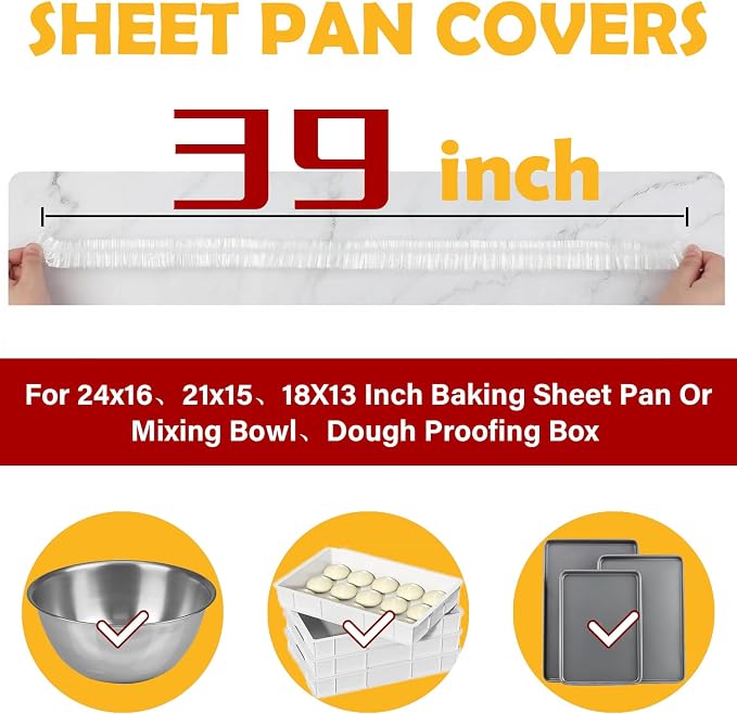100 Bowl Covers Fits Bowls up to 30", Large Bowl Covers - Image 3