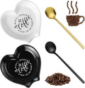 FoldTier 2 Pcs Ceramic Coffee Spoon Rest by FoldTier