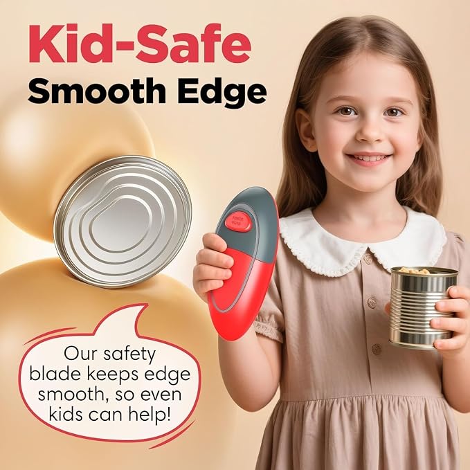 One Touch Electric Can Opener Fits Almost All Can Sizes - Image 7