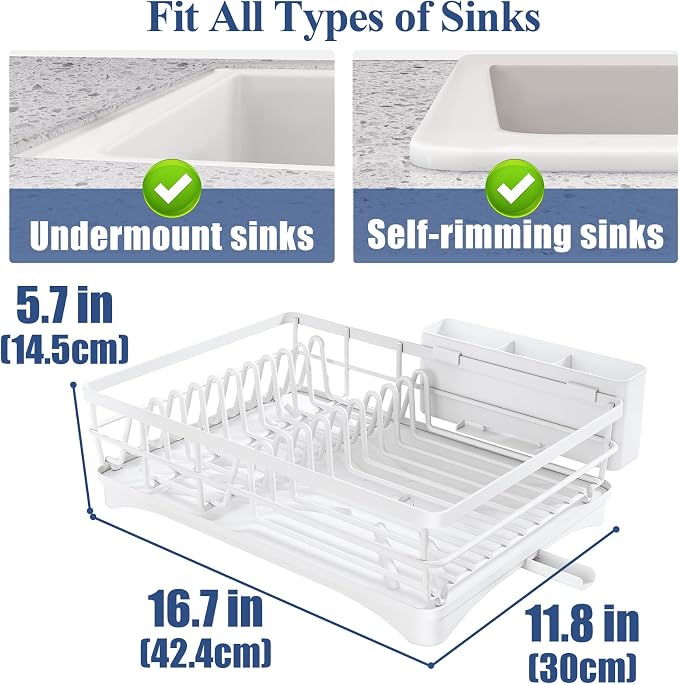 SNTD Dish Drying Rack for Kitchen Counter - Image 4