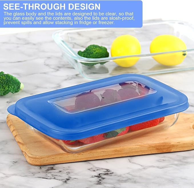 KOMUEE 8 Pieces Glass Baking Dish - Image 5