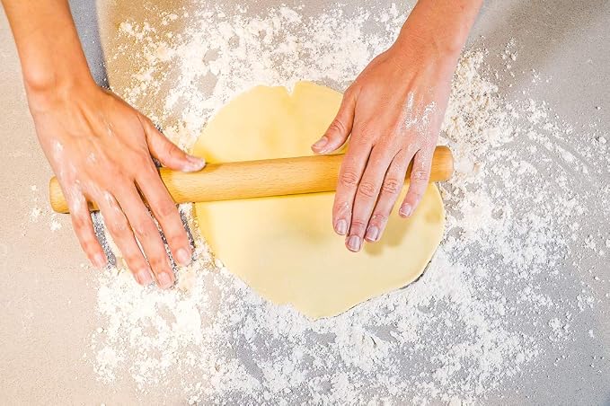 Wood Rolling Pin Dough Roller, Wooden Rolling Pin - Image 3