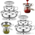 6 Piece Stainless Steel Canning Funnel Set by Unknown