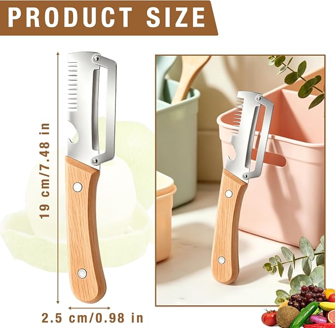 2 Pack Multifunctional Vegetable Peeler - Image 5