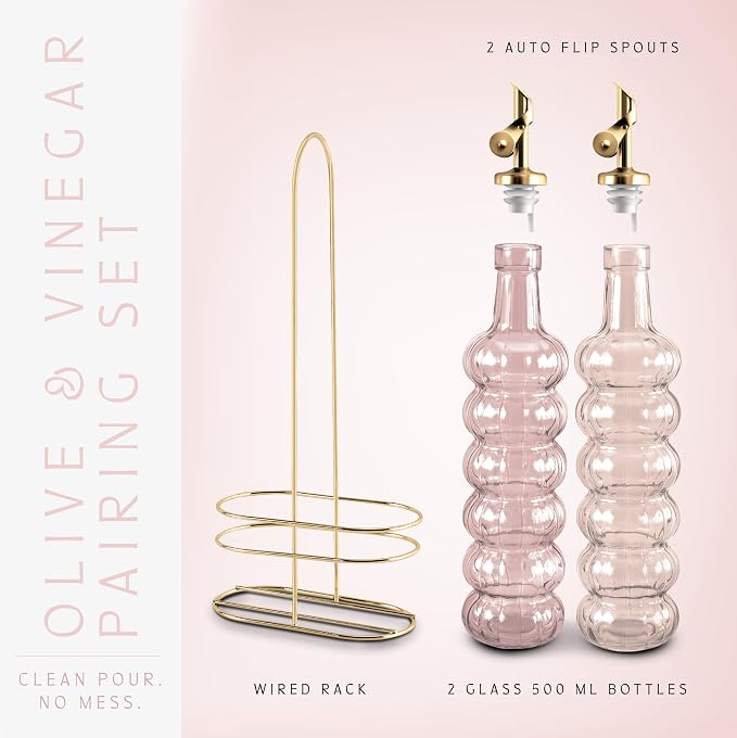 COOK WITH COLOR Glass Olive Oil Bottle Dispenser - Image 3