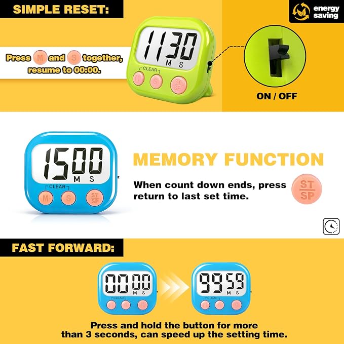Classroom Timers for Teachers Kids Large Magnetic Digital Timer Teacher - Image 5