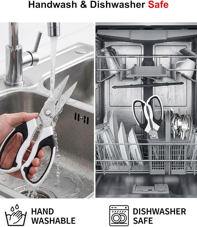 All-Purpose Kitchen Shears, Sharp Stainless Steel Kitchen Scissors - Image 6
