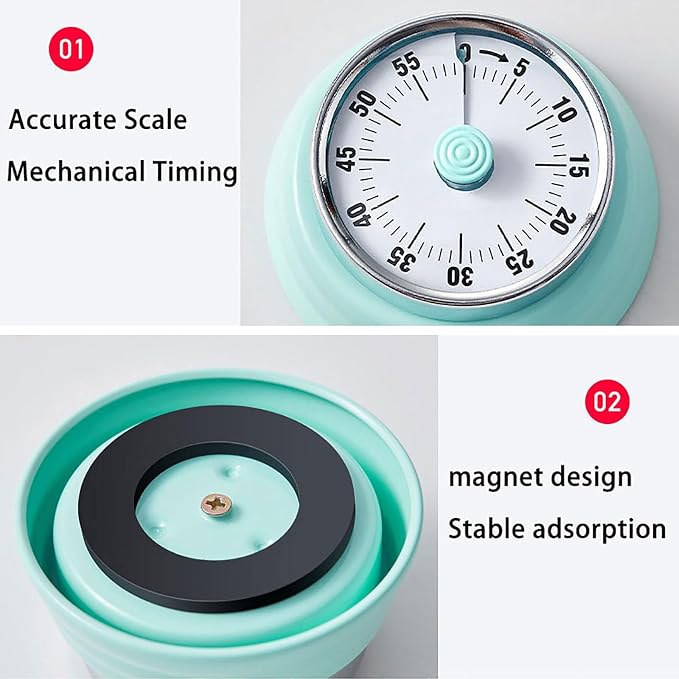 Elegant Stainless Steel Vintage Kitchen Timer - Image 7