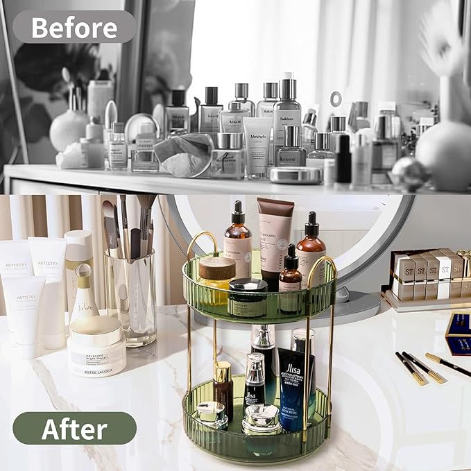 Asayuee 360 Rotating Makeup Organizer - Image 4