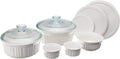 CorningWare French White 10-Pc Ceramic Bakeware Set by CorningWare