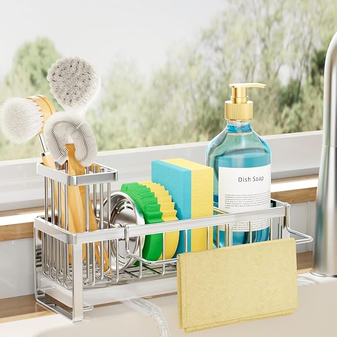 SWTYMIKI Sponge Holder for Kitchen Sink by SwtyMiki-TidyHomeSweetLife