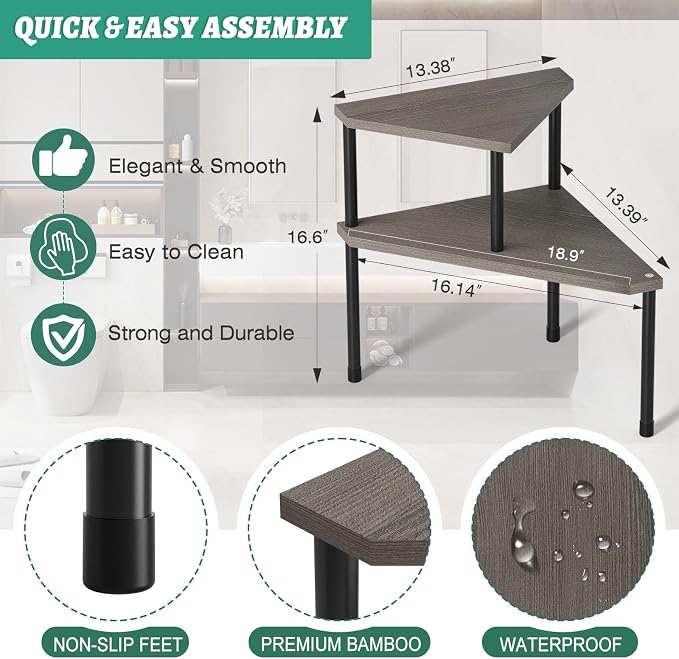 Weenson Bathroom Counter Organizer Over Sink Organizer - Image 2