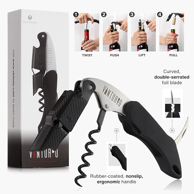 Vintorio Professional Waiters Corkscrew - Image 3
