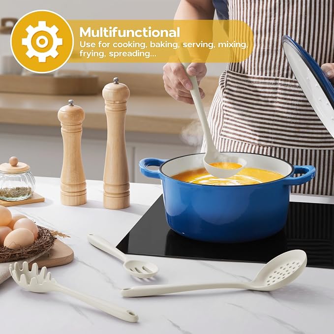 Onader Silicone Cooking Utensils Set, 6 Pieces Kitchen Utensils - Image 8