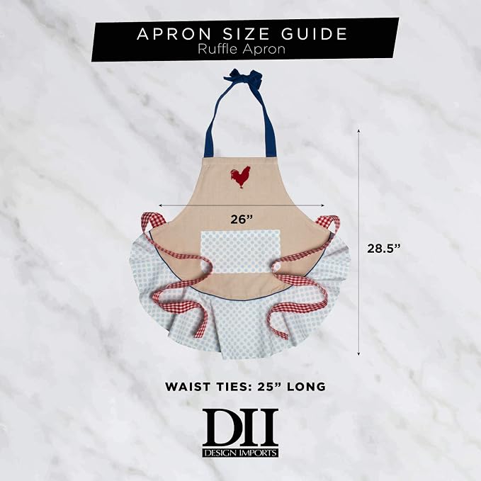 DII Women's Spring & Summer Apron Collection Adjustable, Two Large Pockets & - Image 5