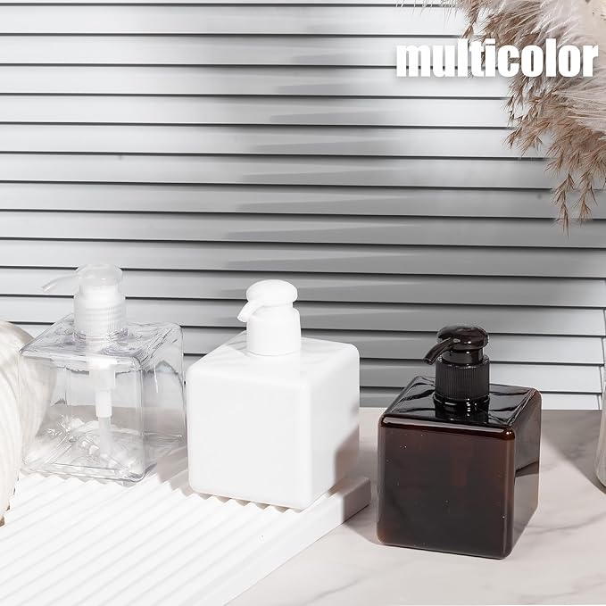 Pump Bottle, Refillable Plastic Empty Lotion Soap Dispenser Liquid Container - Image 6