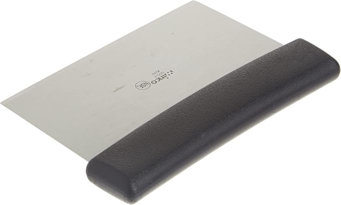 Winco Plastic Handle Winware Stainless Steel Dough Scraper 6 x 3 inches - Image 4