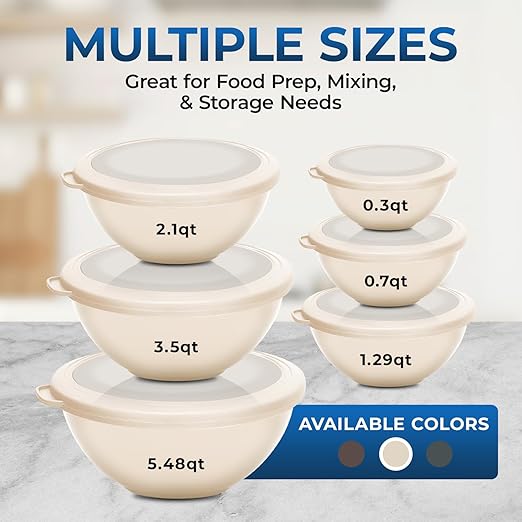 Bakken Master 12 Piece Plastic Nesting Bowls - Image 6