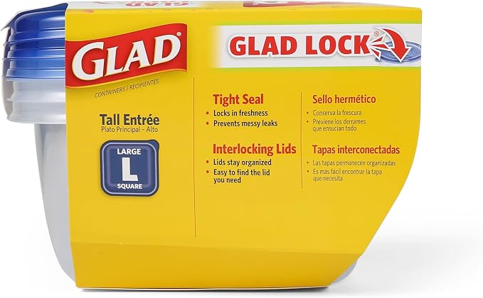 Glad GladWare Tall Entree Food Storage Containers - Image 7
