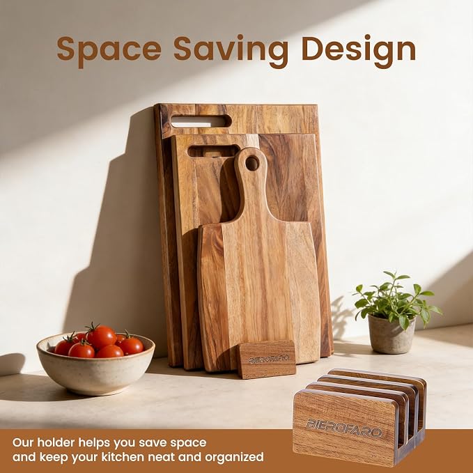 Acacia Wood Cutting Board Set of 3 - Image 4