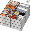 Criusia Drawer Organizer Clothes 24 Pack, Fabric Closet Organizers and Storage by Criusia