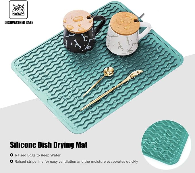 Silicone Dish Drying Mat for Multiple Usage, Easy clean, Eco-friendly, - Image 3