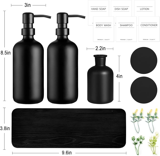 Dish Soap Dispenser for Kitchen, Kitchen Soap Dispenser Set - Image 2