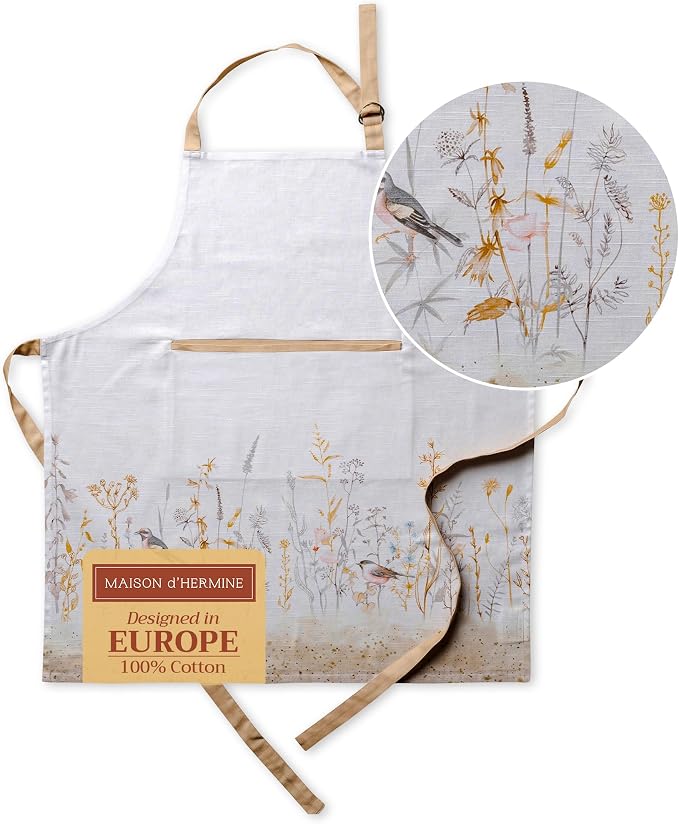Maison d' Hermine 100% Cotton Apron by MaisondHermine