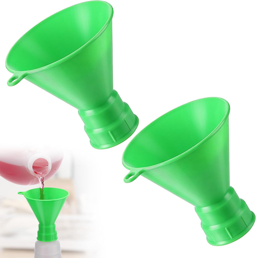 Threaded Funnel Easy Fill Funnel, Twist On Bottle Refill Adapter
