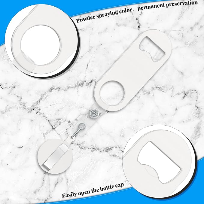 Honoson 8 Pieces Retractable Bottle Opener Bartender Flat Beer Opener - Image 3