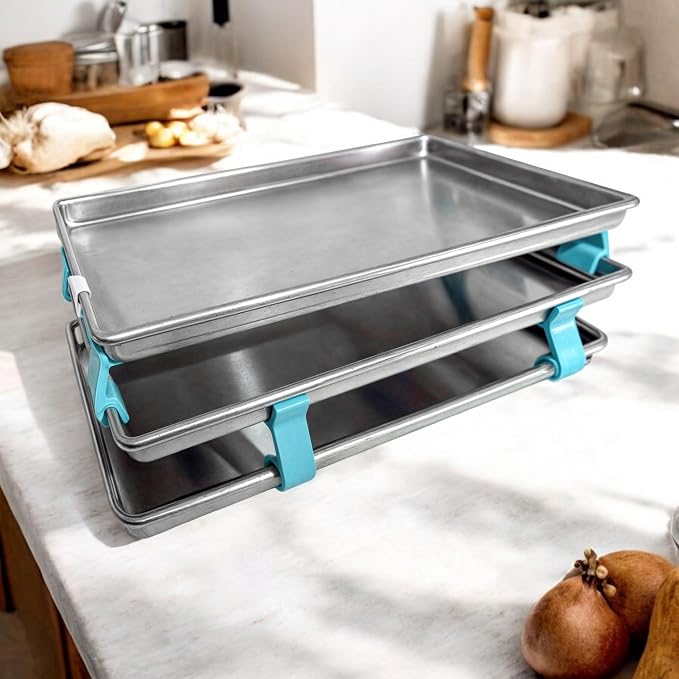 16 PCS Large Cookie Sheet Stackers, Stackable Baking Sheet Holders Reusable - Image 2