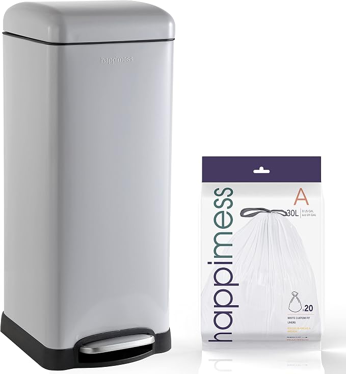 happimess HPM1007C Betty Retro 8-Gallon Step-Open Trash Can by Happimess