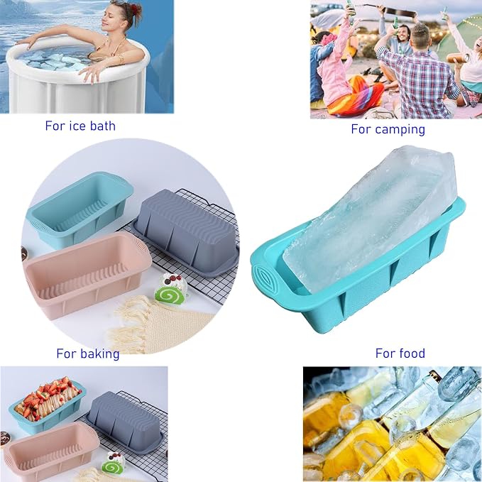 8Pcs Extra Large Ice Block Mold, Silicone Ice Block Molds - Image 4