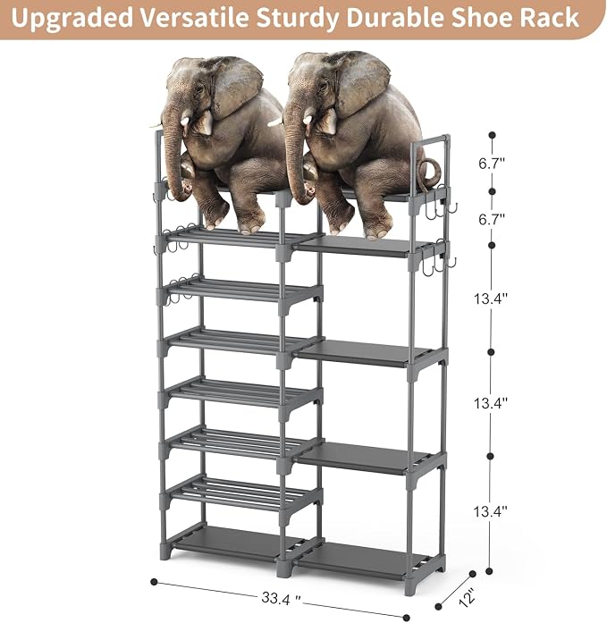 ROJASOP Shoe Rack, Shoe Storage Organizer - Image 3